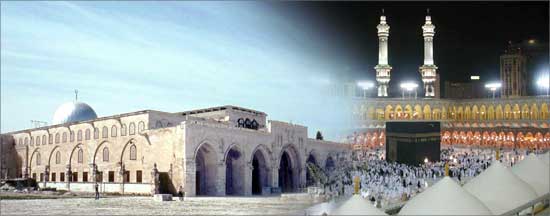 الرحلة بدأت من أفضل بيوت الله على الأرض (البيت الحرام) إلى قبلة المسلمين الأولى (المسجد الأقصى) ومنه إلى السماء 