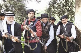 ... ومشهد من مسلسل «قيامة البنادق»