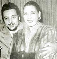 بين أحضان الراحل رشدي أباظة خلال زواجهما