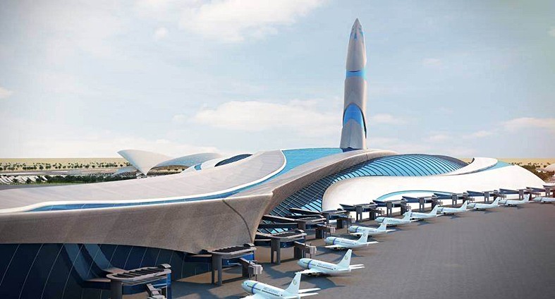 استخدام نموذج طائرة الكونكورد في المبنى