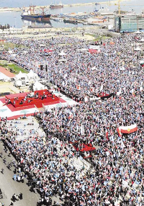 تظاهرة «14 آذار» في وسط بيروت ... لحظة فارقة في تاريخ لبنان