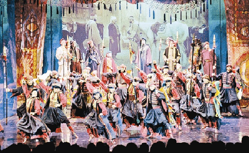 لوحة من مسرحية «كان يا ما كان»