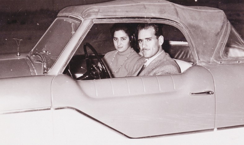 ... ومع زوجها عام 1960