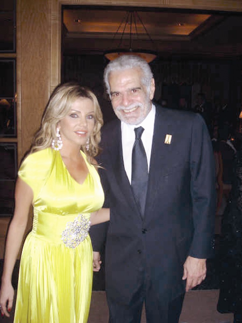 مع الفنان عمر الشريف