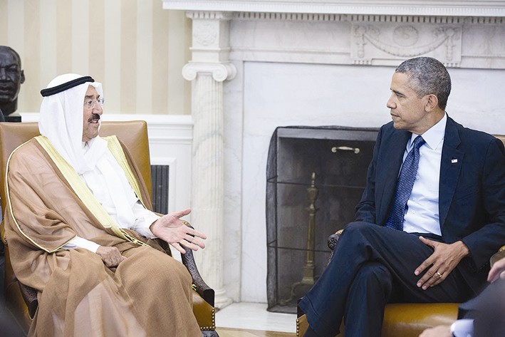 ... ومع الرئيس الأميركي باراك اوباما