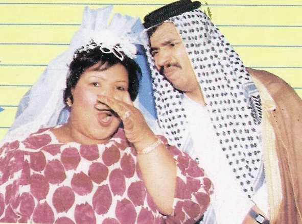 مع عبد الله الحبيل في مسرحية «بنشر»