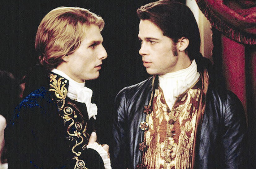 مع توم كروز في فيلم «Interview with The Vampire»