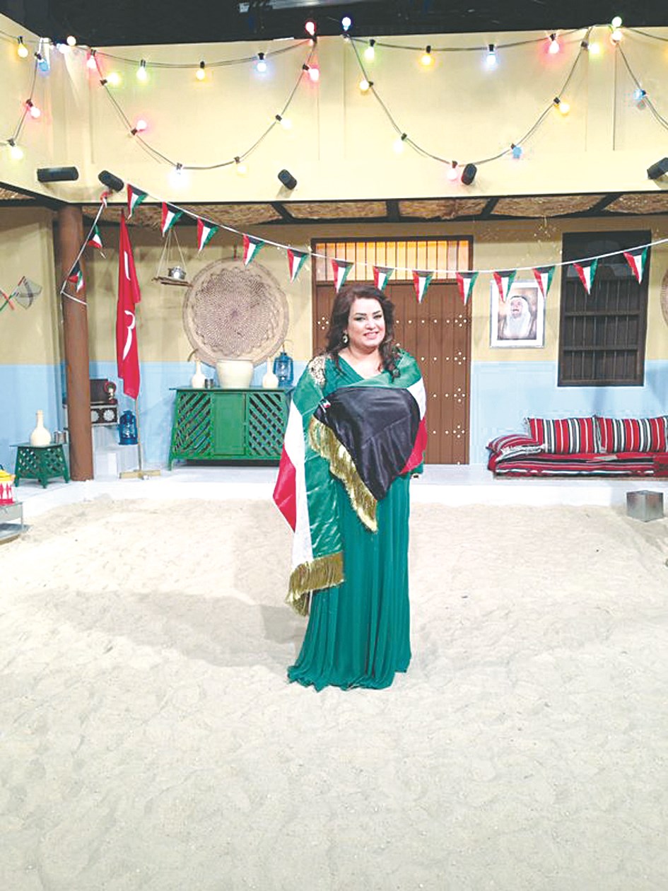 منى شدّاد خلال تقديمها إحدى الحلقات