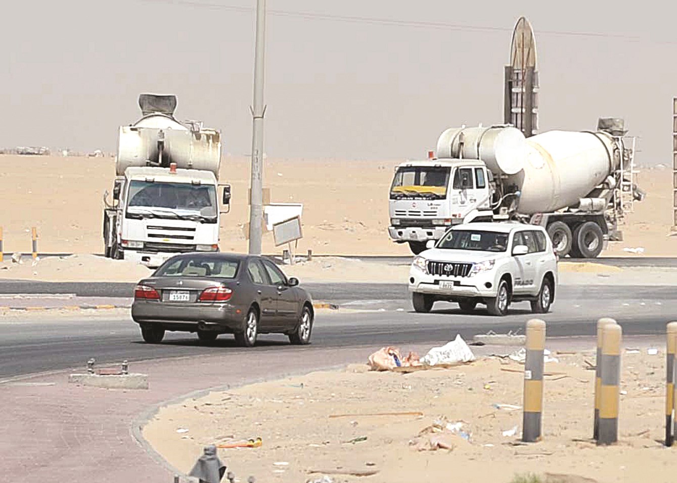 مدخل المنطقة ... عكس السير  (تصوير سعد هنداوي)