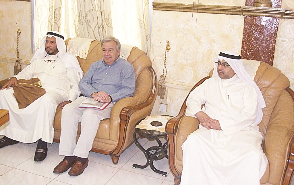 المعتوق وغوتيريس والسفير الهاجري