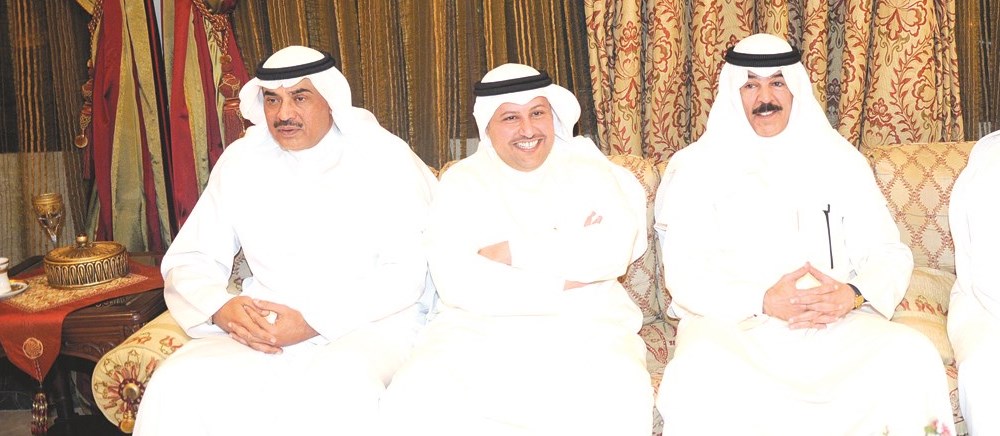 الوزراء صباح الخالد وخالد الجراح ومحمد الخالد