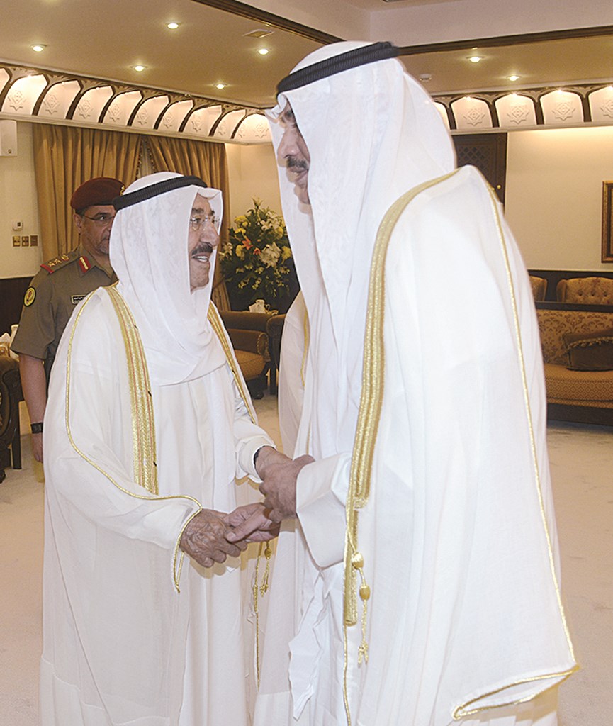 ... ومتلقيا التهنئة من صباح الخالد