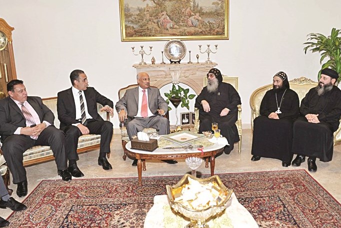 قيادات قبطية شاركت في تقديم التهنئة