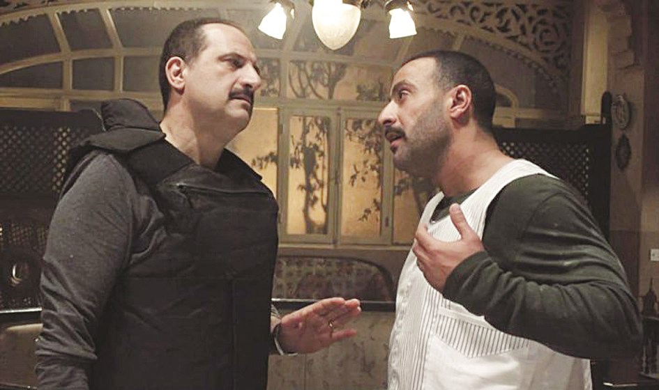 أحمد السقا وخالد الصاوي في مشهد من «الجزيرة 2»