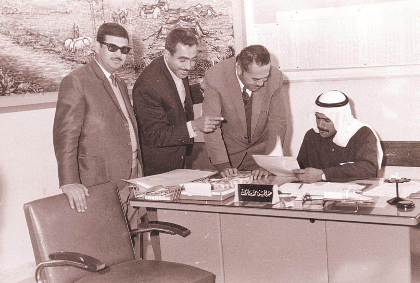 في مكتب ناظر مدرسة (زيد بن حارثة) سنة 1971