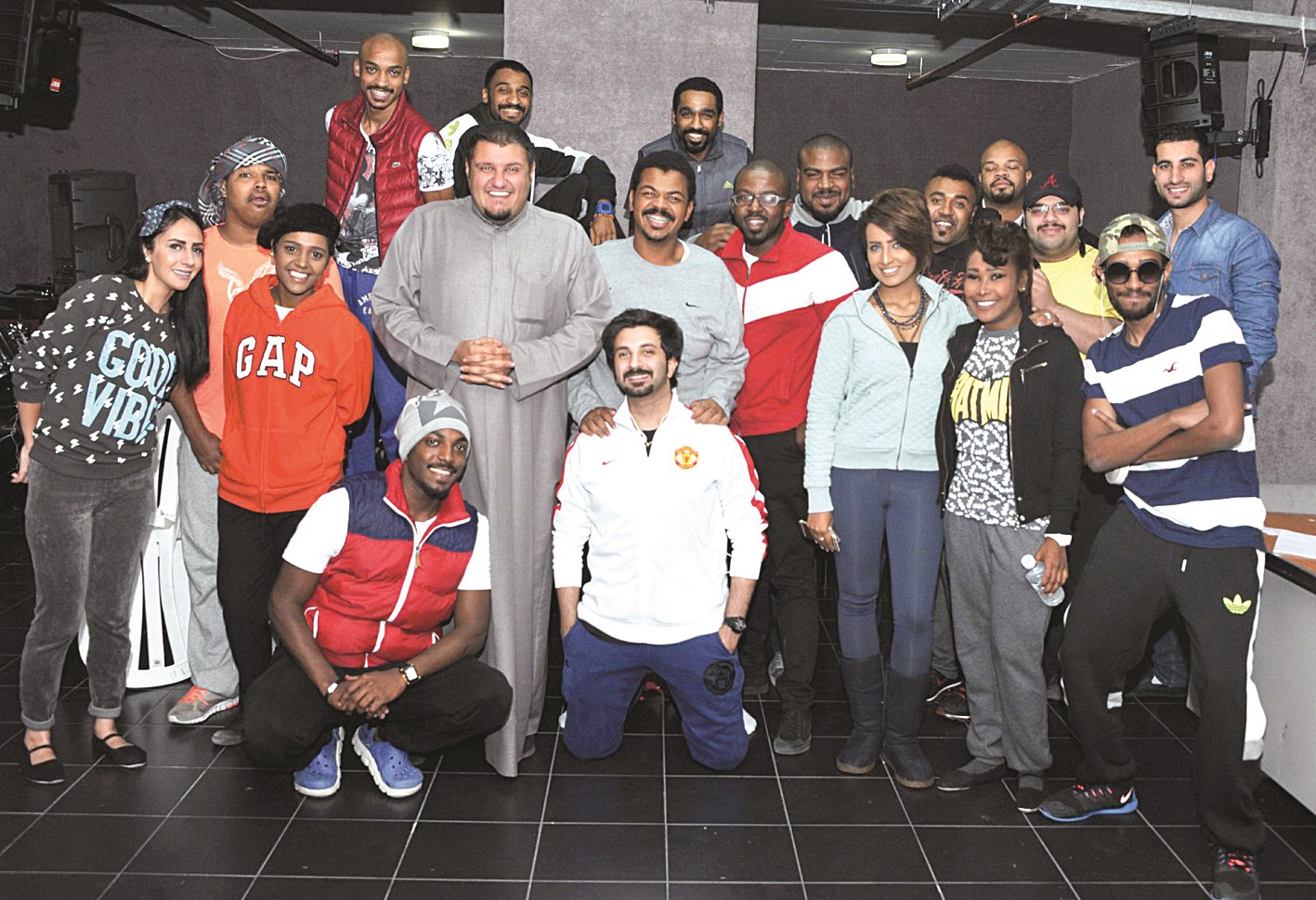 لقطة جماعية لفريق «الأحدب»