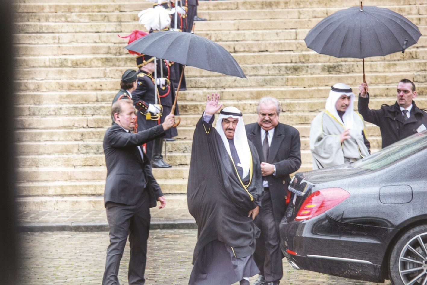 ناصر المحمد في ختام المراسم