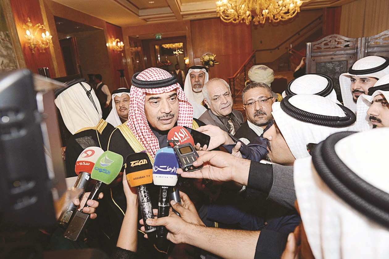 صباح الخالد يصرح للصحافيين