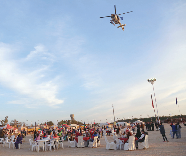 ... وأخرى في سماء المخيم