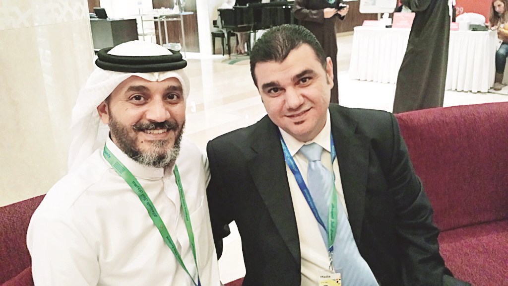 الزميل طارق ضاهر وخالد البريكي