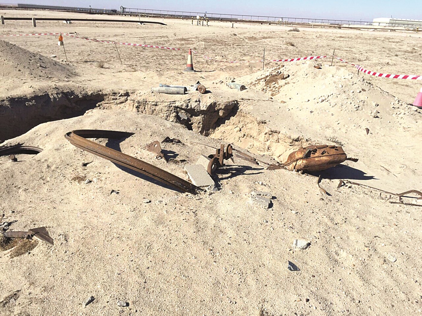 الصدأ أكل أجزاء الدبابة