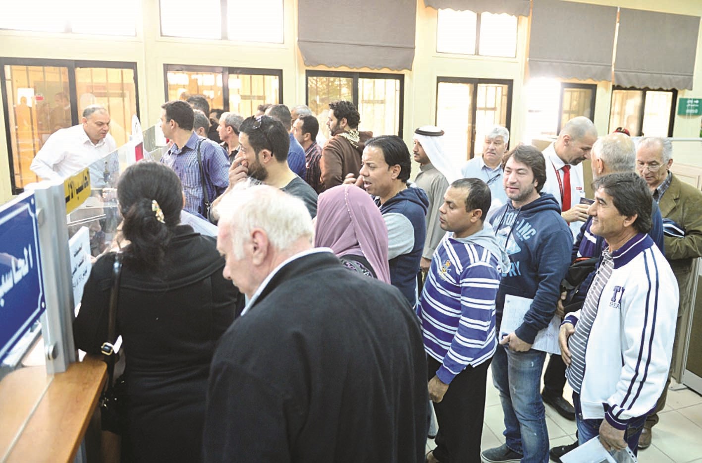 زحام لا ينتهي ( تصوير موسى عياش)