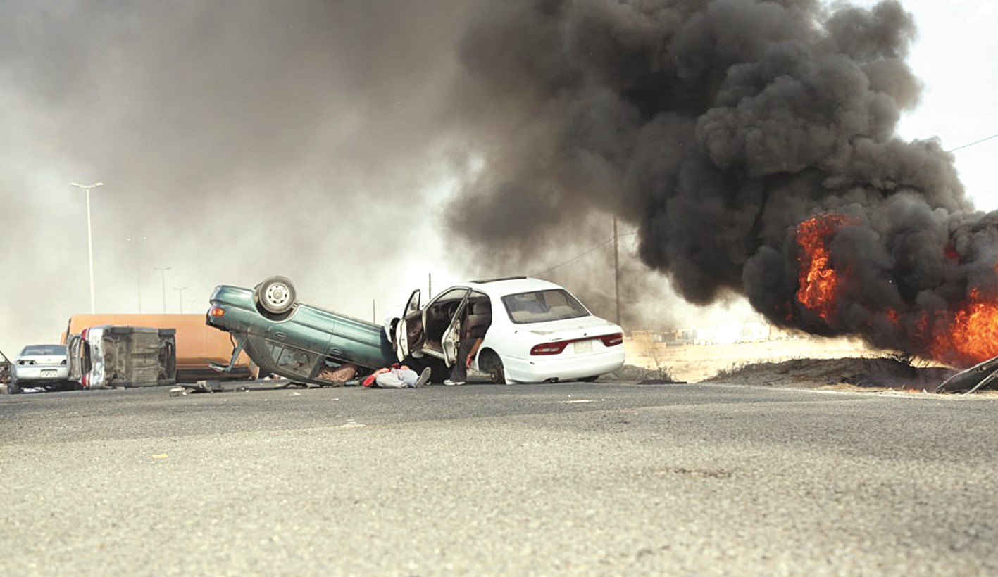 u0639u062fu062f u0645u0646 u0627u0644u0633u064au0627u0631u0627u062a u0636u062du064au0629 u0627u0644u0625u0635u0637u062fu0627u0645 u0628u0634u0627u062du0646u0629 u0645u062du0645u0644u0629 u0628u063au0627u0632 u0633u0627u0645 ... u0648u0627u0644u062fu062eu0627u0646 u064au0645u0644u0623 u0627u0644u0645u0646u0637u0642u0629