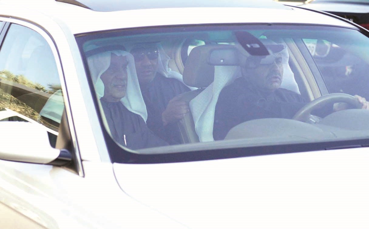 ... والسعدون يغادر بعد تأجيل الإدلاء بشهادته (تصوير نايف العقلة)