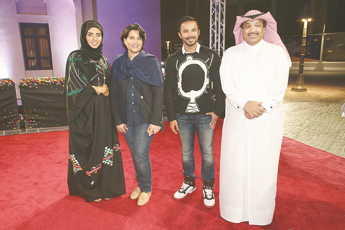 الرميحي مع هالة الخليفة ومحمد سعيد حارب وسعد بورشيد