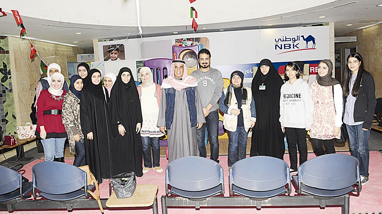 أعضاء الرابطة في لقطة جامعة في المستشفى (تصوير جلال معوض)