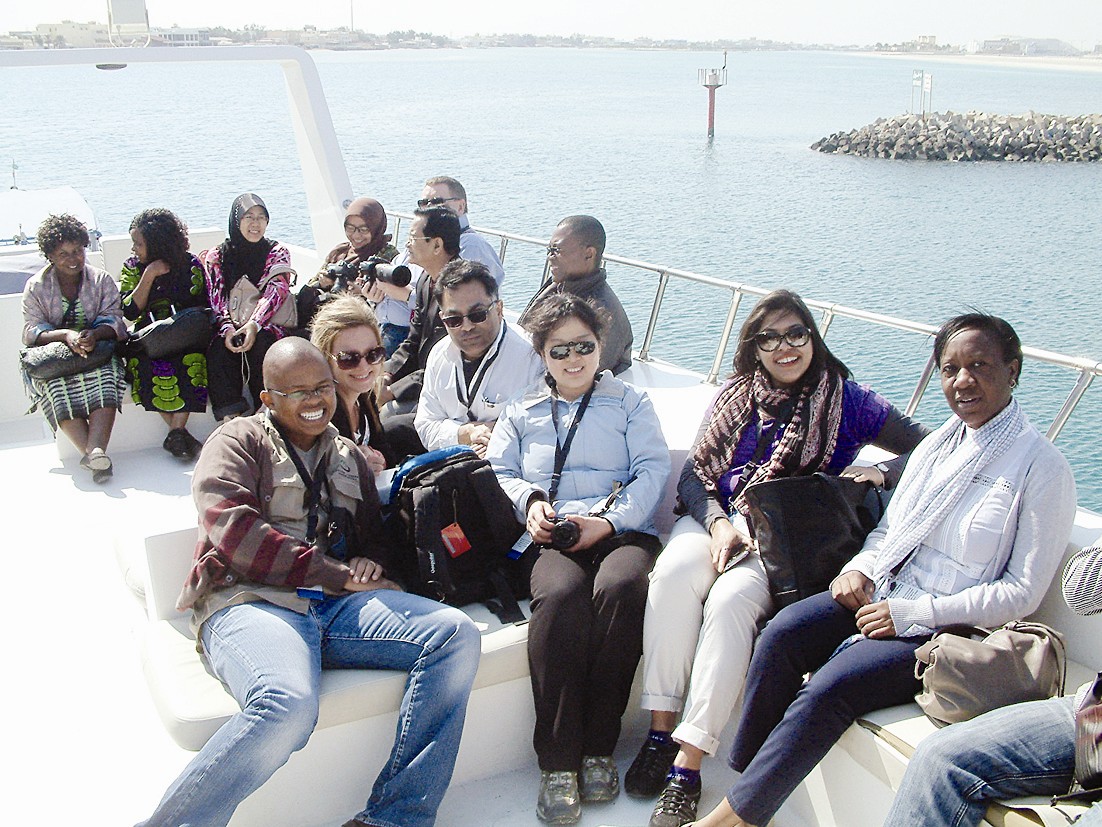 جانب من الرحلة البحرية