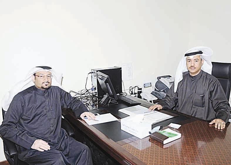 بويابس متحدثا الى الزميل ناصر الفرحان