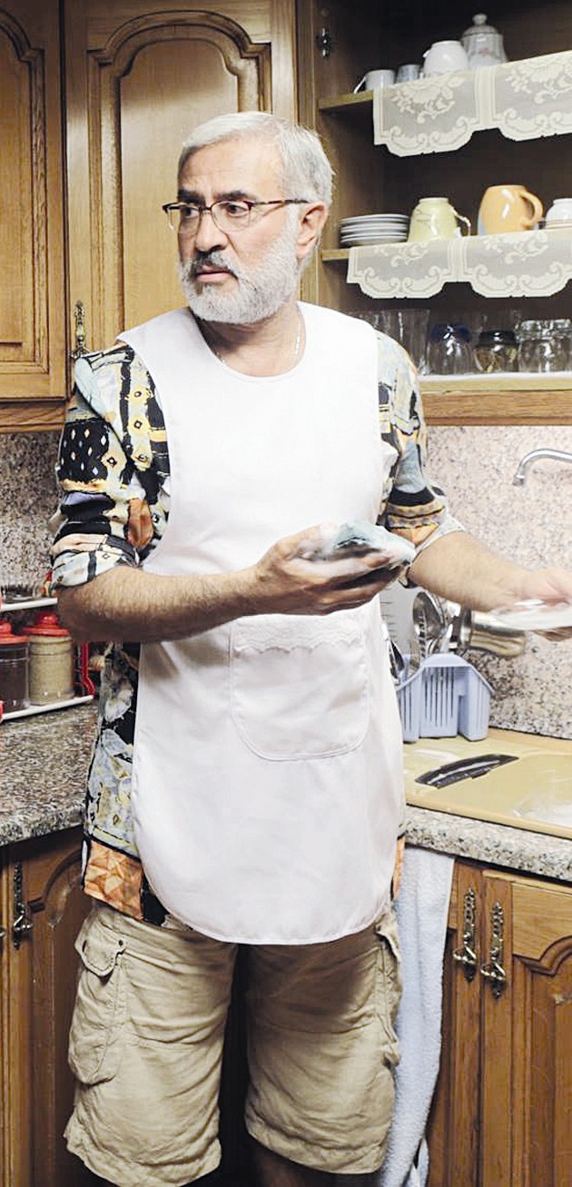 ميشال أبو سليمان خلال التصوير