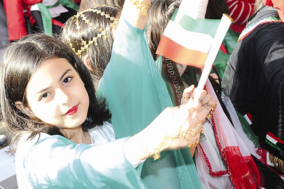 طفلة في الاحتفال