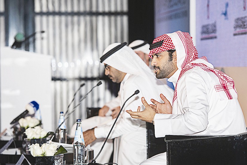 ... وسعد علوش يلقي كلمته