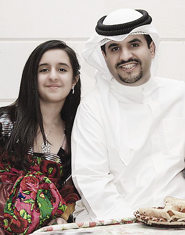 ... ومع ابنته لولوة