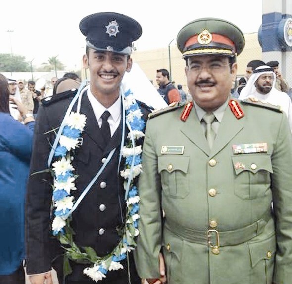 العقيد عامر العجمي ونجله عبد الرحمن