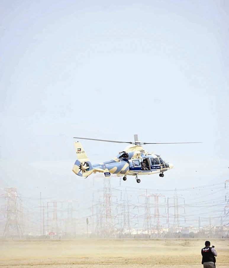 الطيران العمودي شارك في التمرين