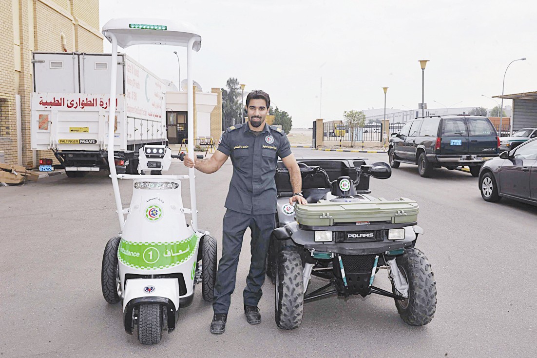 «السكوتر و«البقي» جاهزان للعمل (تصوير نور هنداوي)