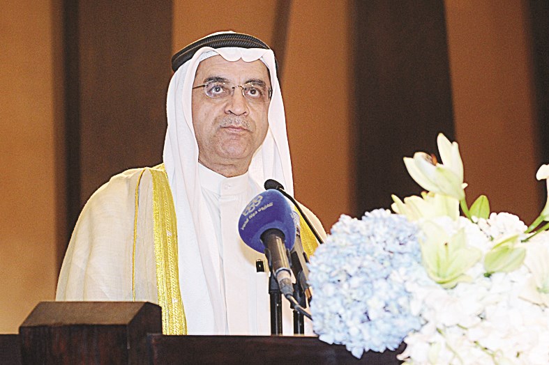 المليفي متحدثا في الحفل