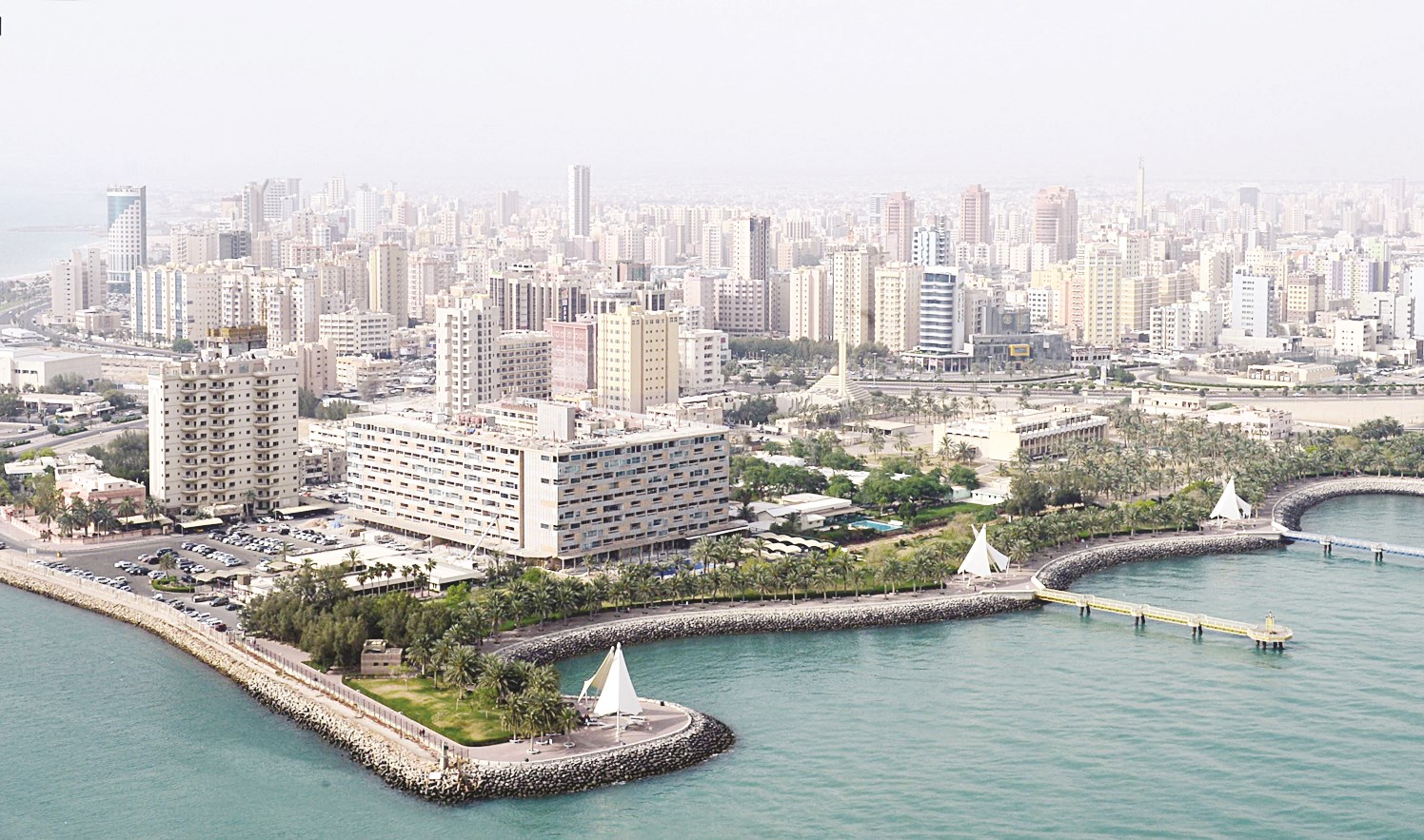 المباني كما تبدو من أعلى