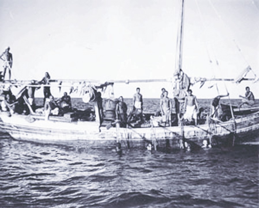 ... الغاصة في أحد الهيرات البحرية