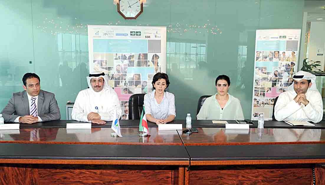 المتحدثون في المؤتمر الصحافي  (تصوير طارق عز الدين)