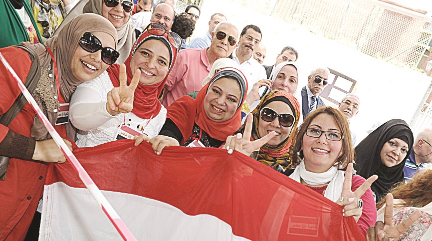 وجوه ناعمة وفرح الانتخابات (تصوير زكريا عطية)