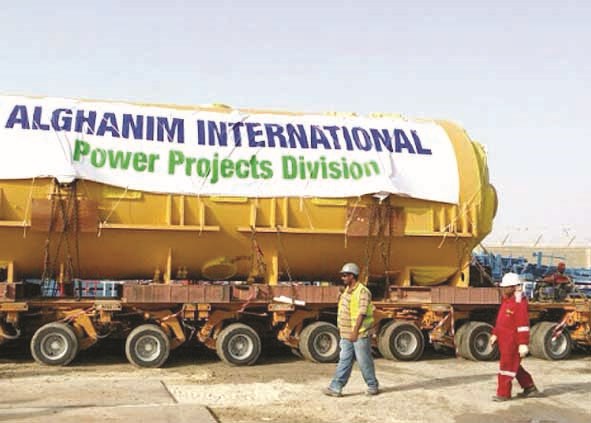 لحظة وصول التوربين