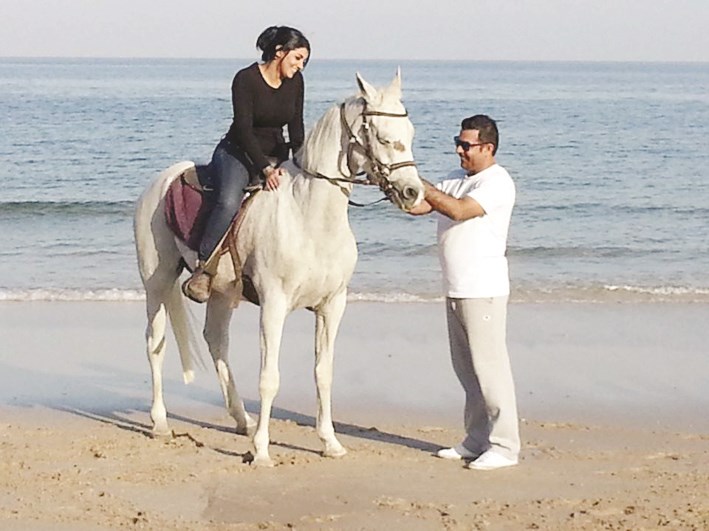 شهد الياسين وإبراهيم الزدجالي في أحد المشاهد