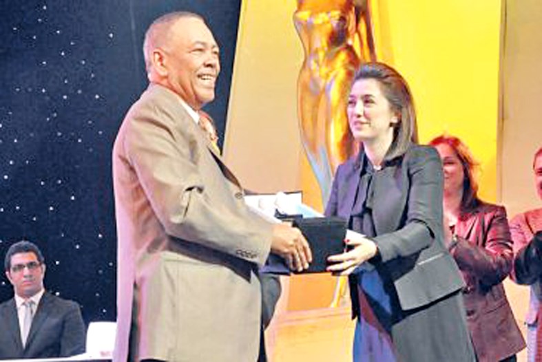 مكرما في مهرجان القاهرة عام 2012