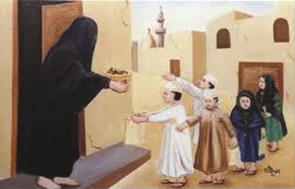 القرقيعان وتوزيعه في رمضان