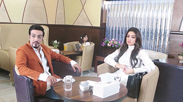 عبدالمحسن النمر مع ميساء مغربي