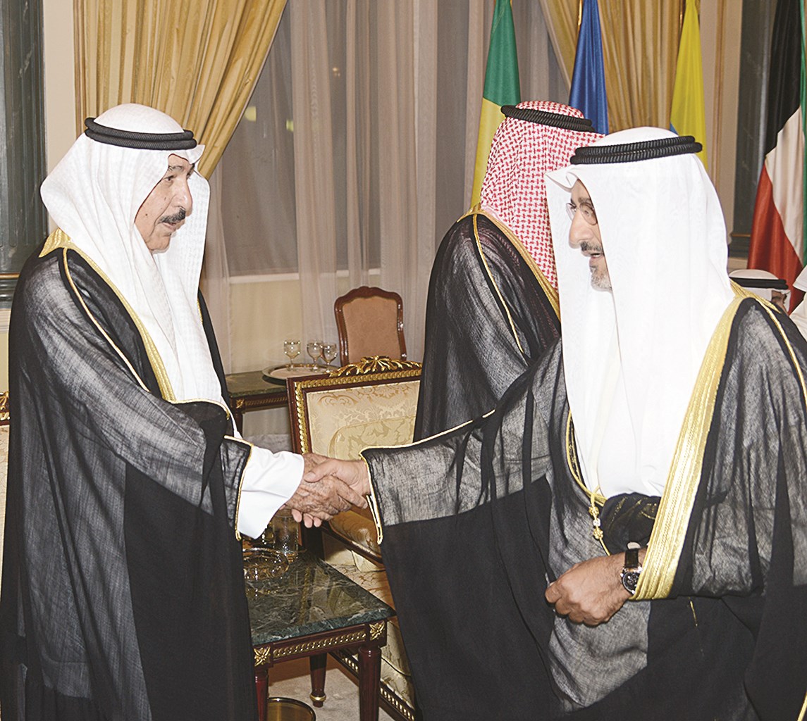 جابر العبدالله يتلقى التهاني بالشهر المبارك